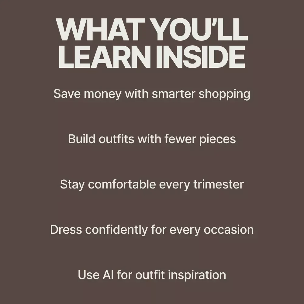 Smart Planning for Maternity Outfits – Practical Ebook Guide for Moms-to-Be | How to Plan Maternity Outfits Efficiently