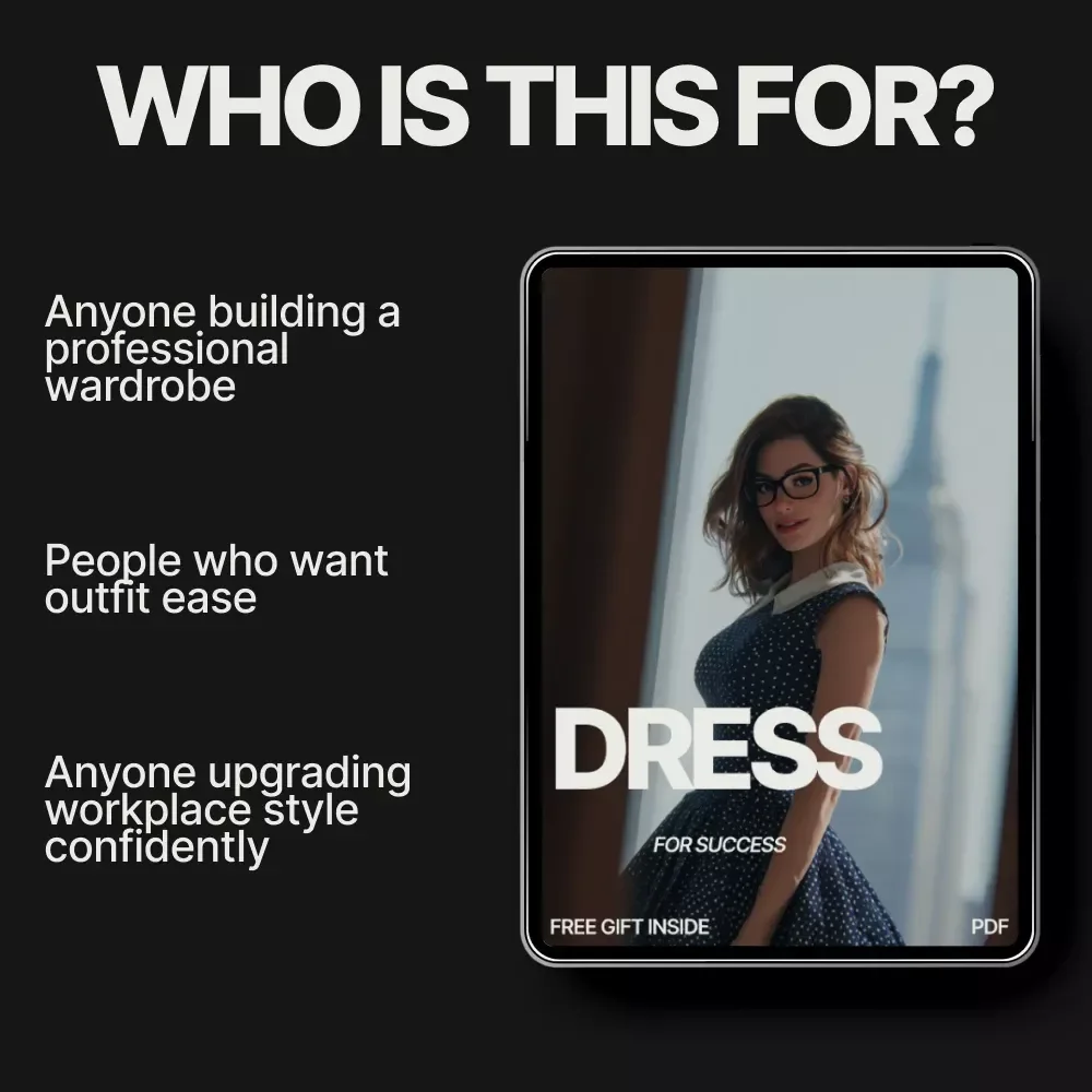 Dress for Success – Professional Style Guide eBook | How to Dress Stylishly for Work, Build a Functional Wardrobe & Elevate Your Career Look