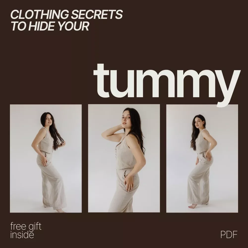 Clothing Secrets to Hide Your Tummy – Confidence-Boosting Style Guide eBook | how to hide a tummy with clothes