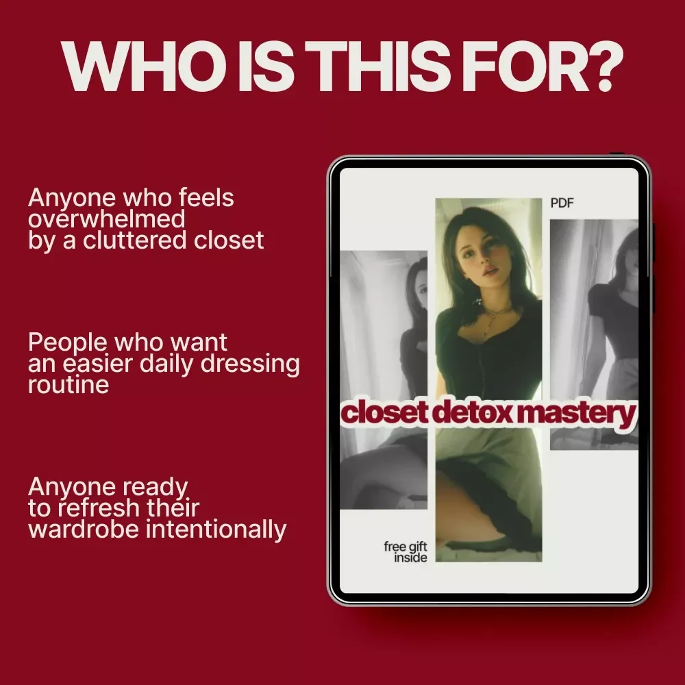 Closet Detox Mastery – How to Do a Closet Detox Effectively | Declutter Your Wardrobe eBook & Step-by-Step Closet Cleanse Guide