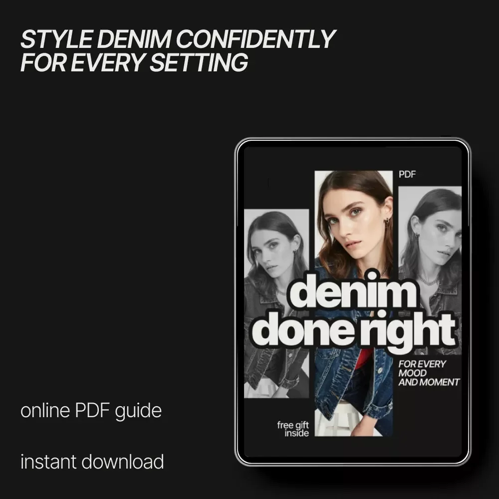Denim Done Right for Every Mood and Moment | Digital Styling Guide | How to Style Denim in Multiple Ways for Everyday, Work & Statement Looks