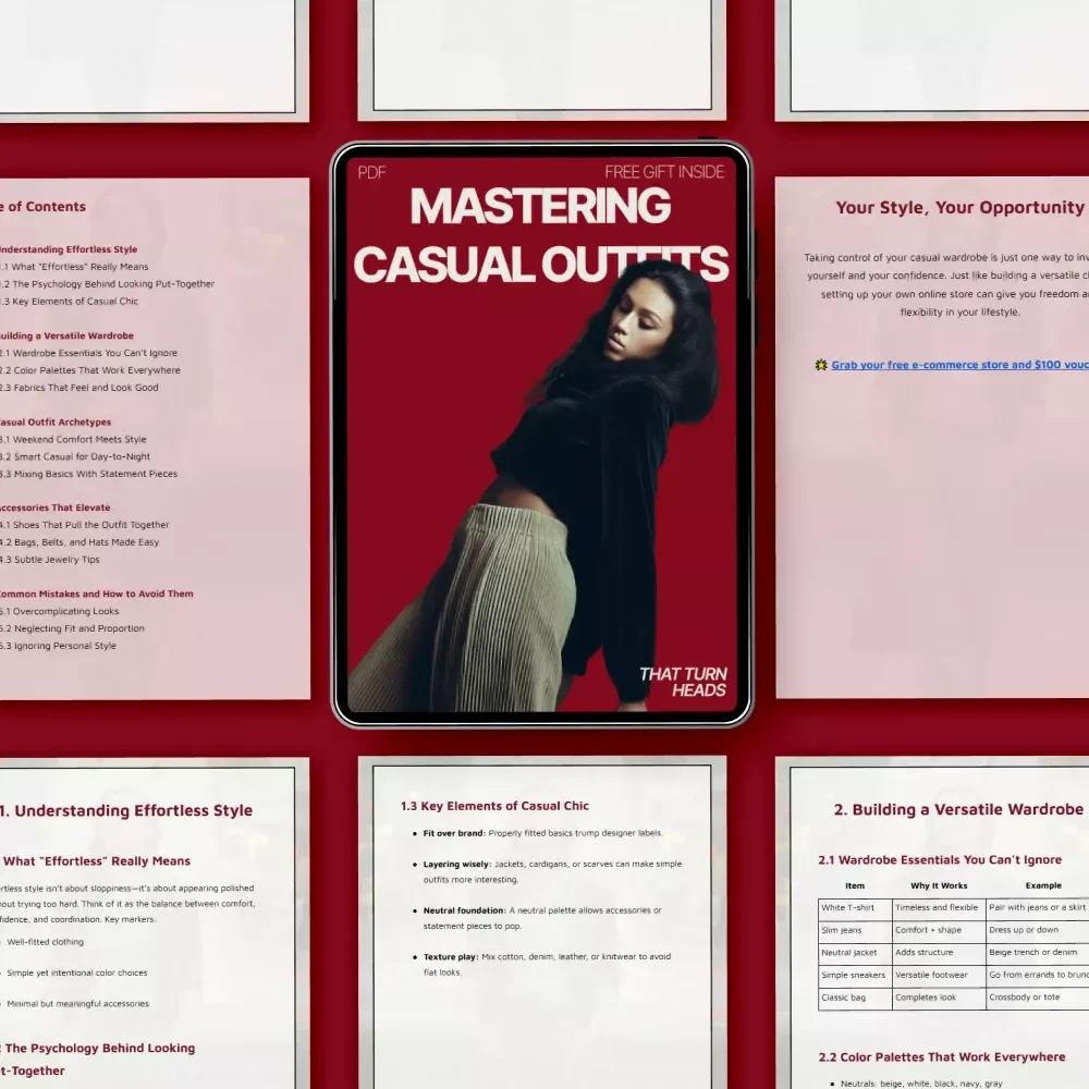 Mastering Casual Outfits That Turn Heads | Effortless Style eBook Guide on What Casual Outfits Look Effortlessly Stylish