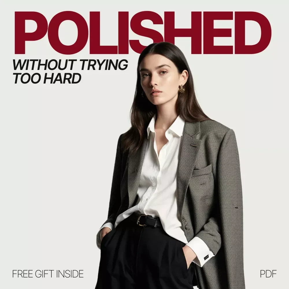Polished Without Trying Too Hard – eBook Guide on how to combine casual and business pieces for a Modern, Effortless Work Style