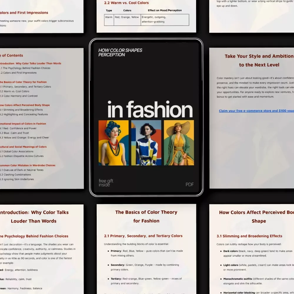 How Color Shapes Perception in Fashion | Fashion Psychology eBook Guide on How Color Affects Perception in Fashion, Style & Image Building