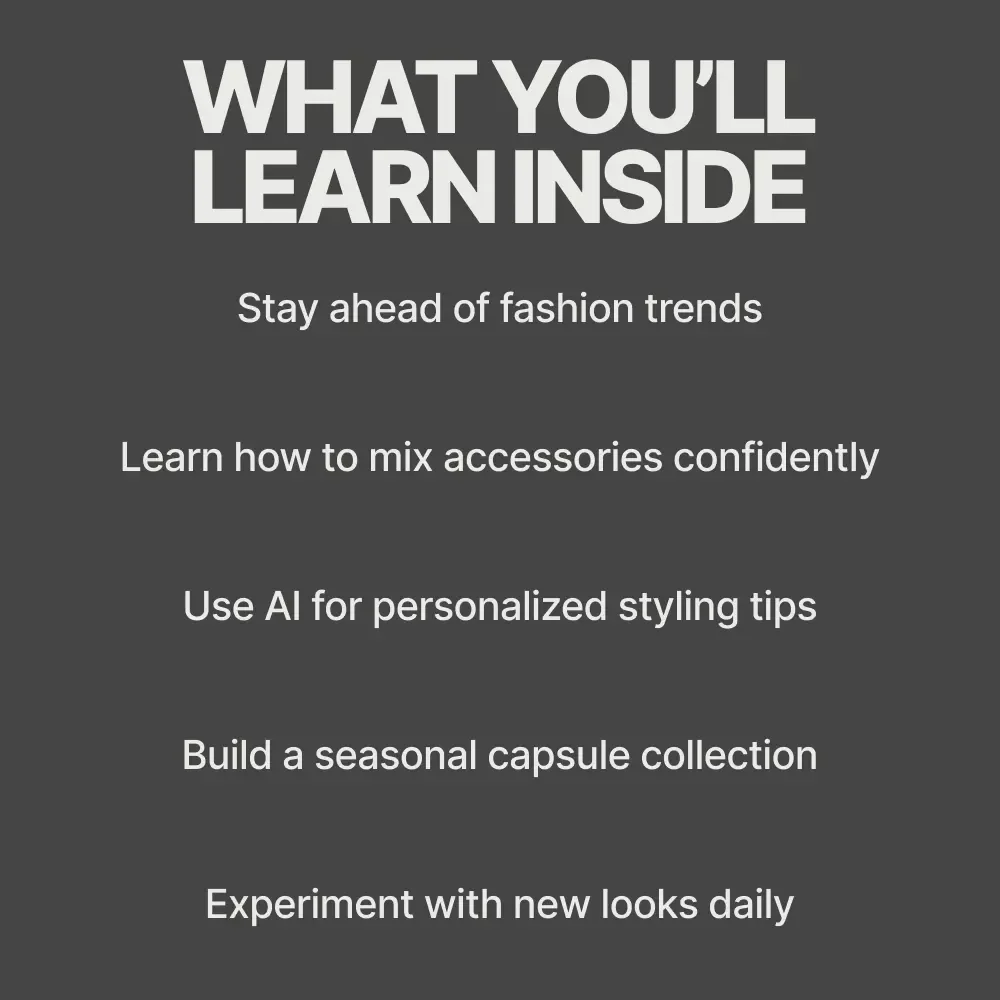 Accessorize Boldly: Trends You Can’t Ignore - The Ultimate Guide to Styling Accessories with Confidence