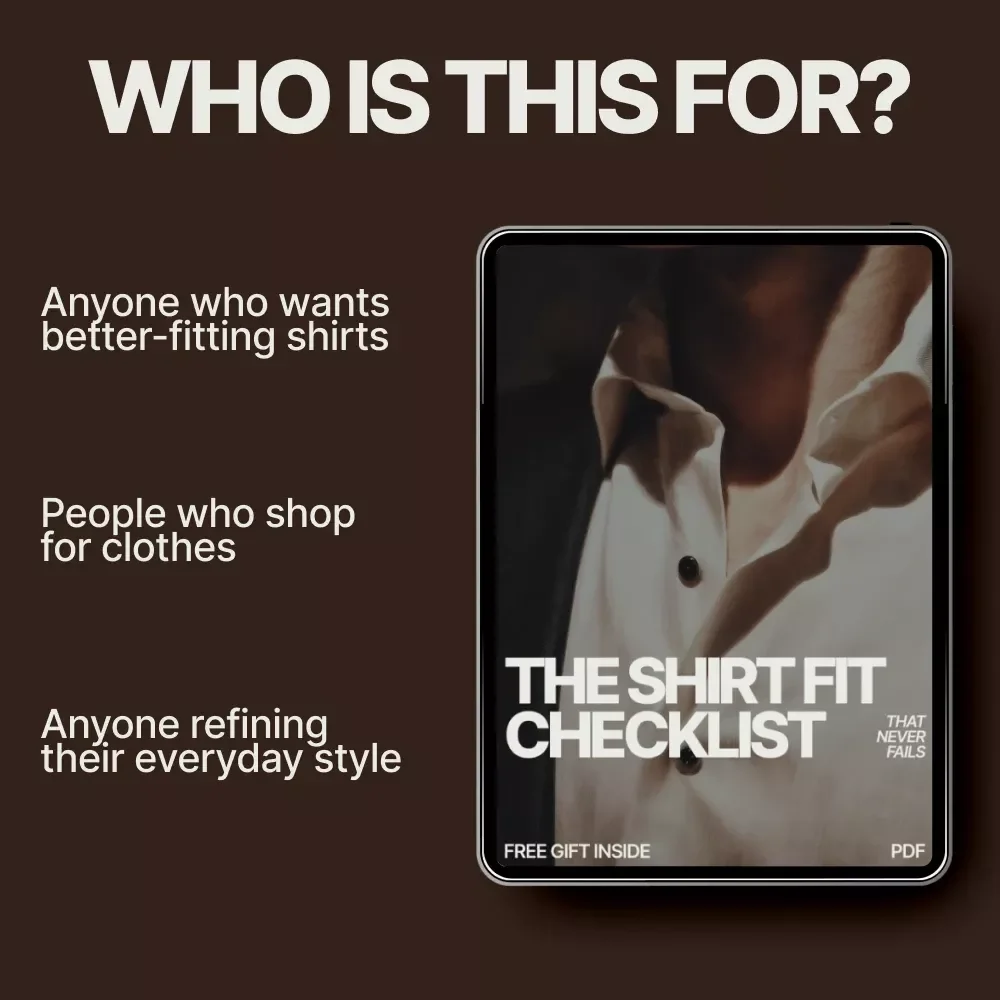 The Shirt Fit Checklist That Never Fails – How to Tell If a Shirt Fits Right | Digital Fit Guide & Printable Checklist for Perfect Shirt Sizing