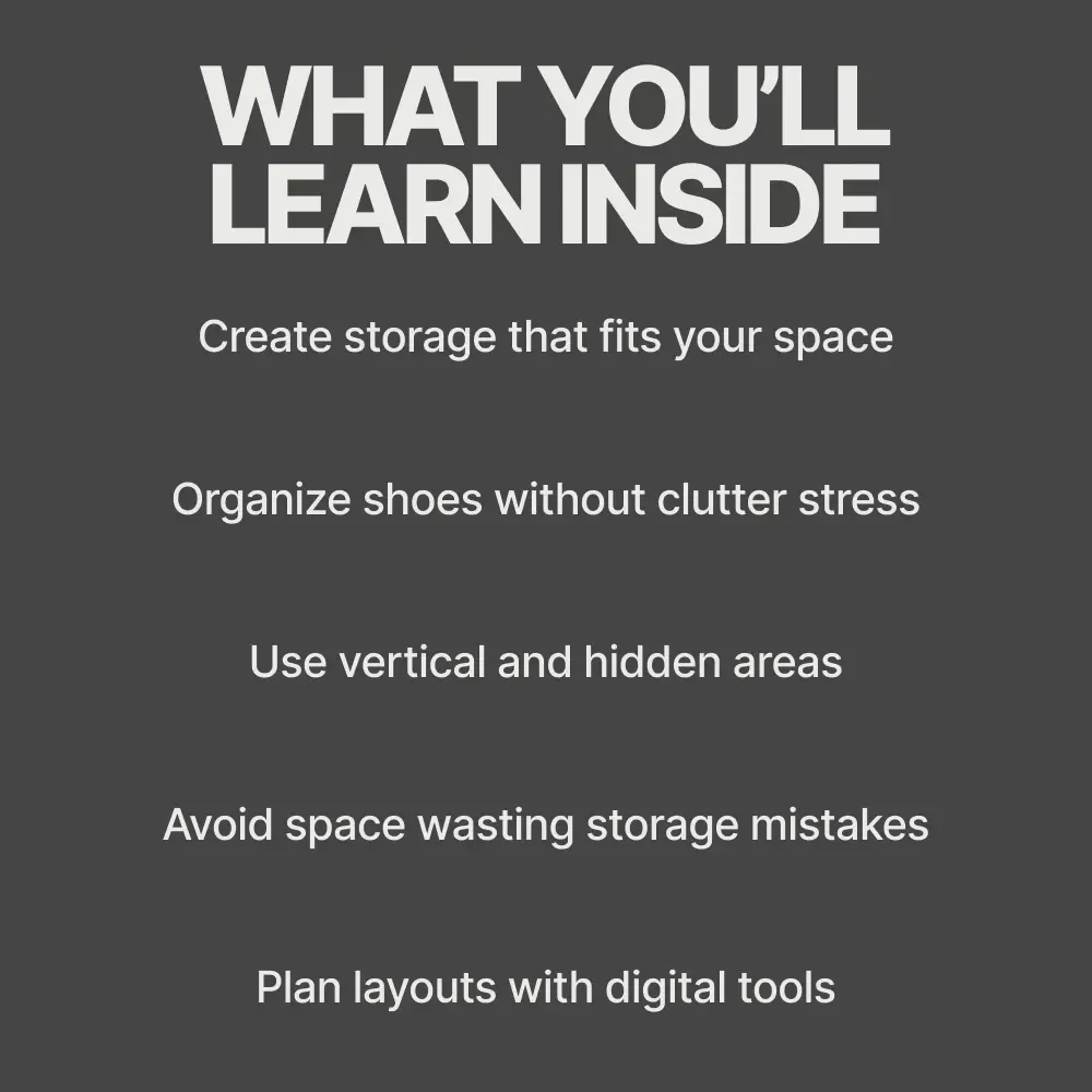Smart Shoe Storage for Small Spaces | Practical Guide to the best shoe storage solutions for small spaces | Declutter, Organize & Maximize Every Inch