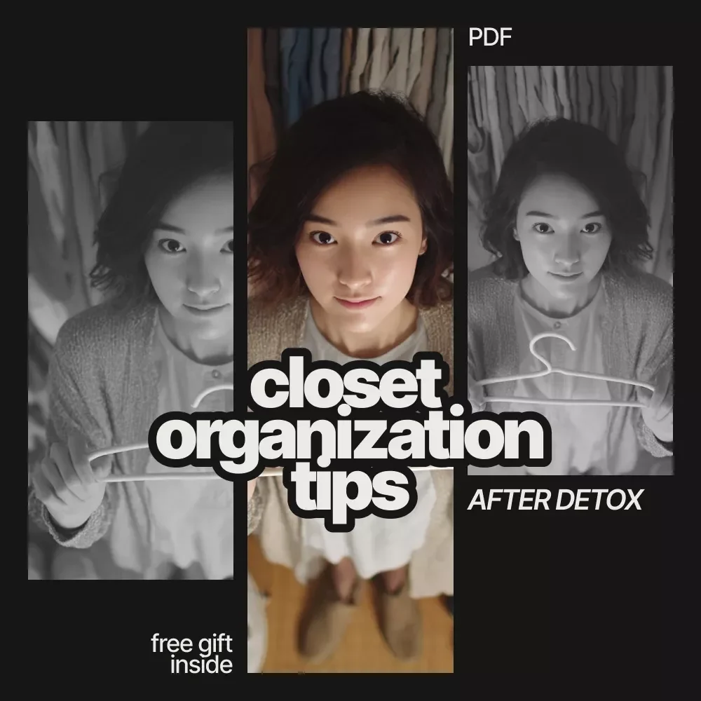 Closet Organization Tips After Detox – Practical eBook Guide for a Calm, Clutter-Free Wardrobe | Digital Download