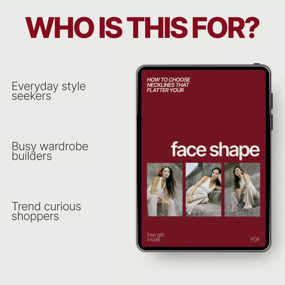 How to Choose Necklines That Flatter Your Face Shape | Ebook Guide to the Best Necklines for Your Face Shape | Smart Style & Wardrobe Planning