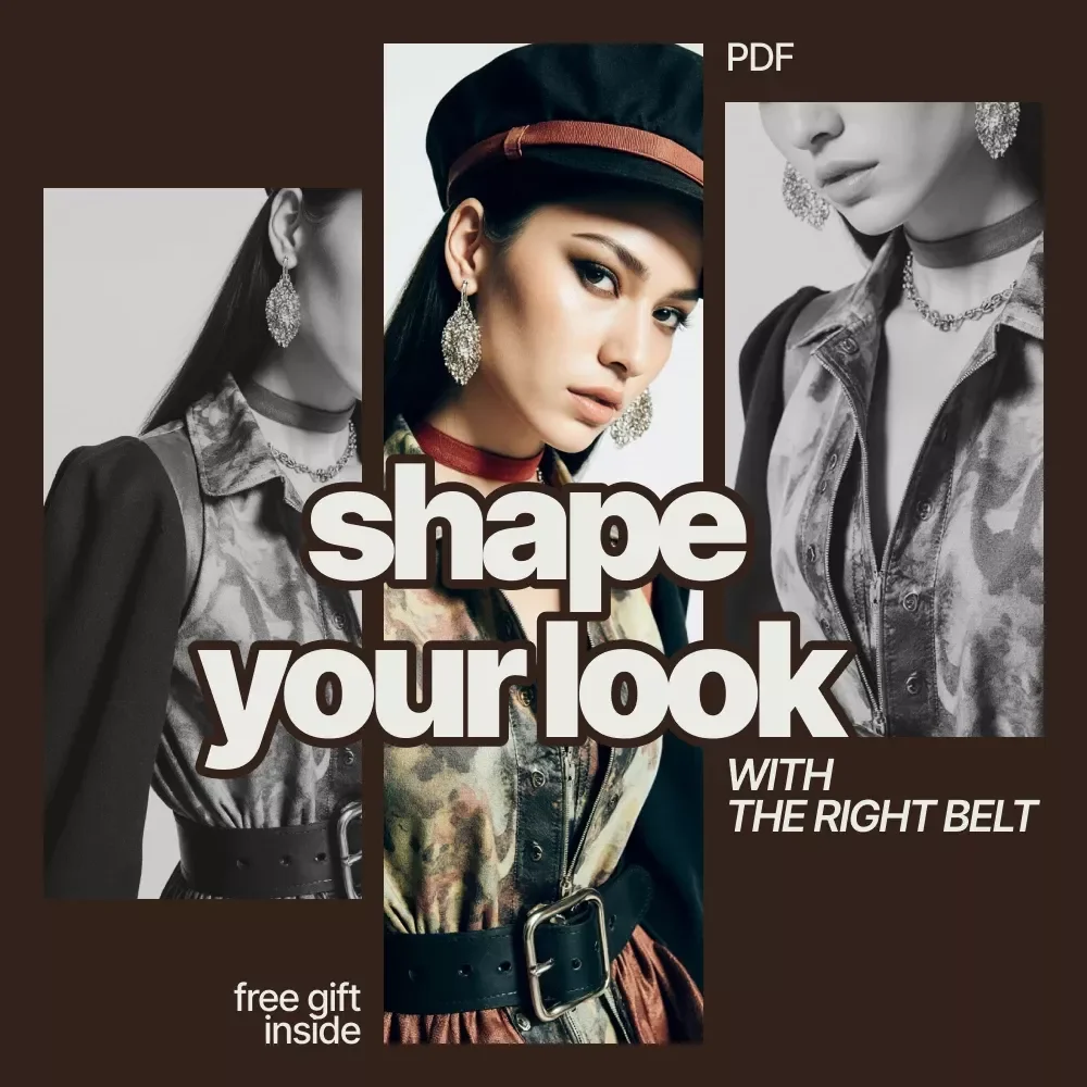 Shape Your Look with the Right Belt | Belt Styling Guide, Outfit Proportion Guide, Fashion eBook, Digital Download