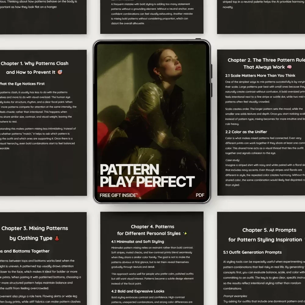 Pattern Play Perfect – How to Mix Patterns Without Clashing | Digital Style Guide eBook for Confident Outfit Styling