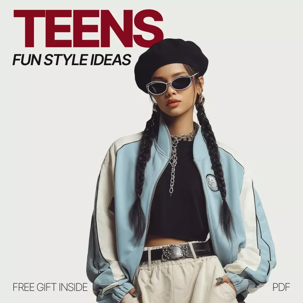 Fun Kid’s Style Ideas for Teens – Digital Download Teen Fashion Guide, eBook & Checklist with AI Outfit Inspiration