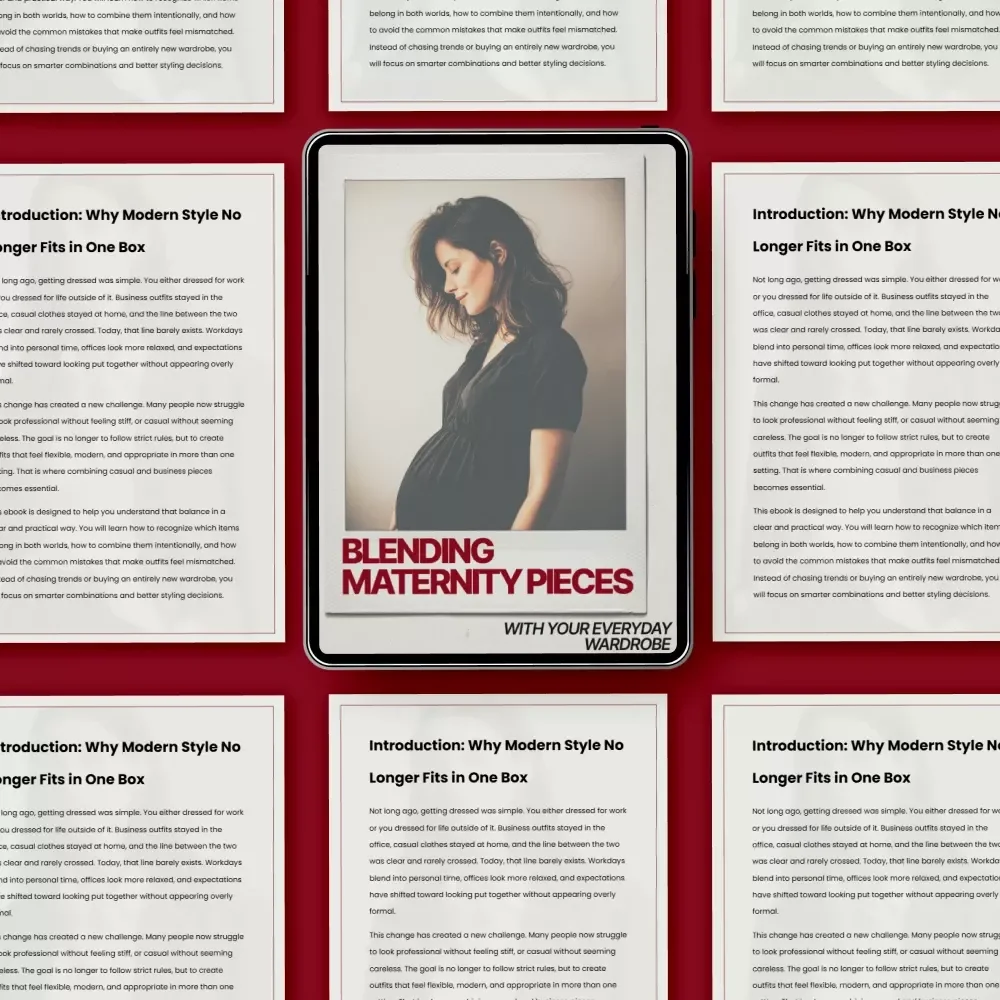 Blending Maternity Pieces with Your Everyday Wardrobe – Practical Pregnancy Style Ebook | How to Mix Maternity Pieces with Regular Wardrobe