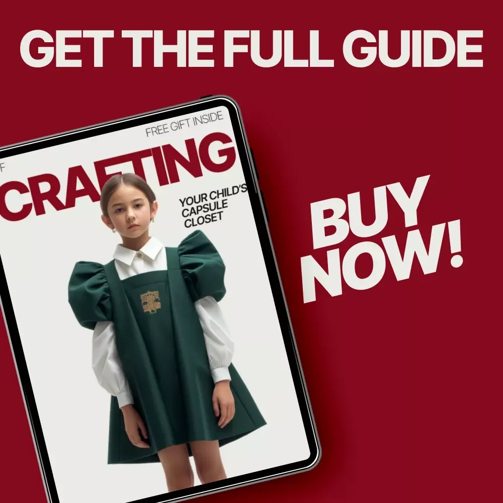 Crafting Your Child’s Capsule Closet – A Practical eBook Guide on how to make kid’s capsule wardrobe for Stress-Free Dressing