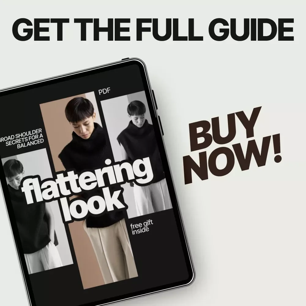 Broad Shoulder Secrets for a Balanced, Flattering Look – What to Wear If You Have Broad Shoulders eBook, Style Guide & Wardrobe Tips