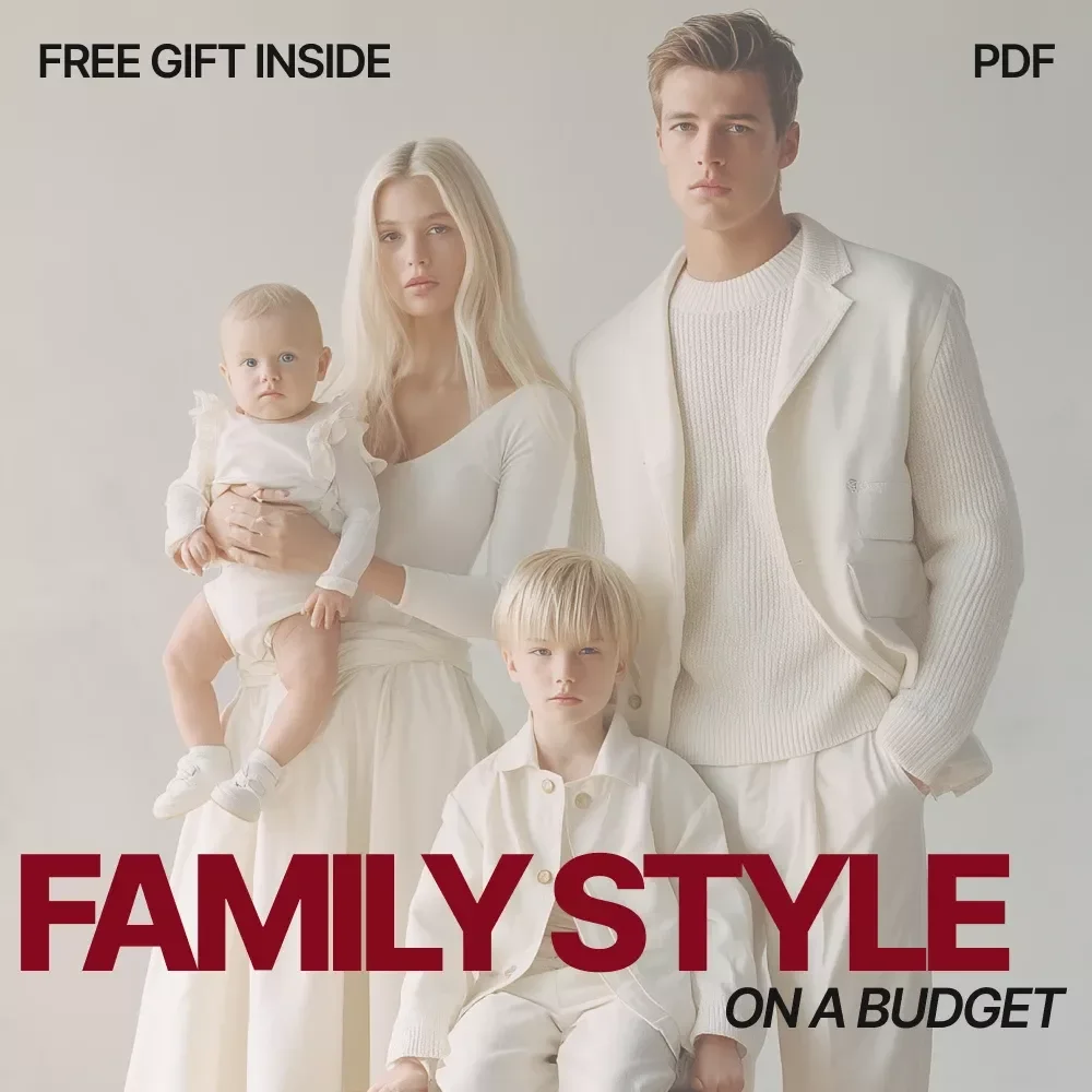 Family Style on a Budget – Affordable Family Fashion Guide, Budget Wardrobe Planner, Capsule Closet & Smart Shopping Digital Download