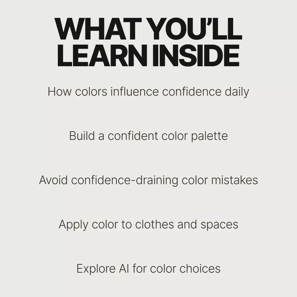 How Hues Shape Confidence – A Psychology of Color Guide | Discover What Colors Make People Feel Confident | Digital Download