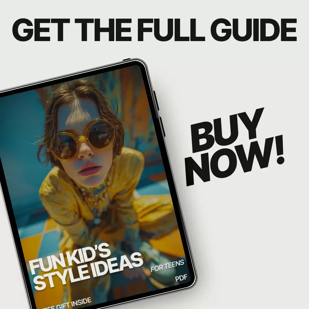 Fun Kid’s Style Ideas for Teens – Digital Download Teen Fashion Guide, eBook & Checklist with AI Outfit Inspiration
