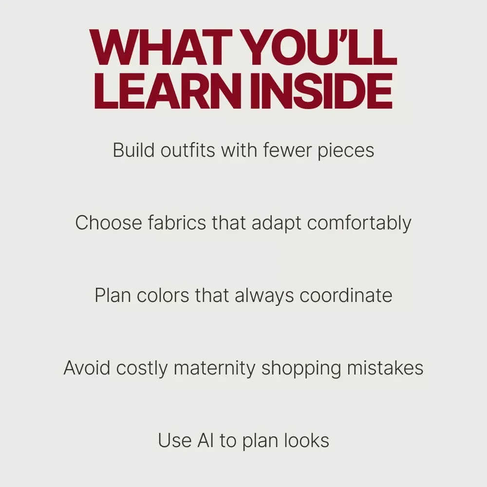 Build a Simple Maternity Capsule Wardrobe – Practical Style Guide on How to Build a Maternity Capsule Wardrobe