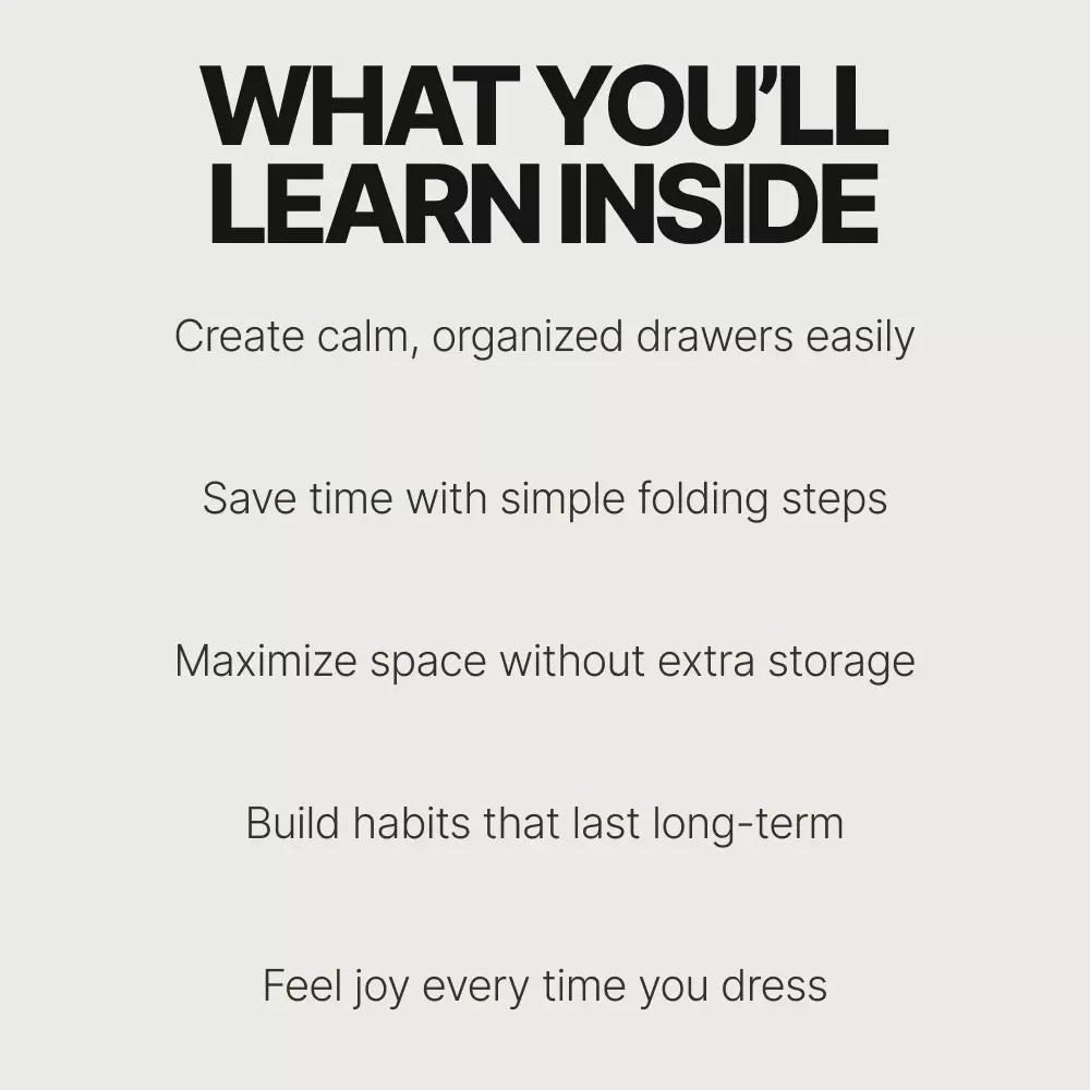 Folding Clothes the KonMari Way – A Joyful Guide to How to Fold Clothes KonMari Method for Tidy Drawers & Intentional Living
