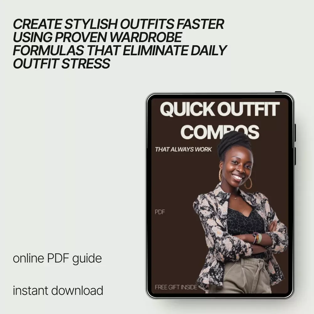 Quick Outfit Combos That Always Work | Easy Everyday Style Guide Ebook for Busy Women, Time-Saving Wardrobe Formulas & Effortless Outfits