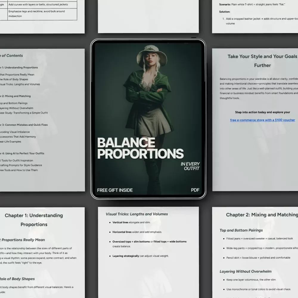 Balance Proportions in Every Outfit | Style Guide for How to Balance Proportions in Outfits | Digital Fashion Guide