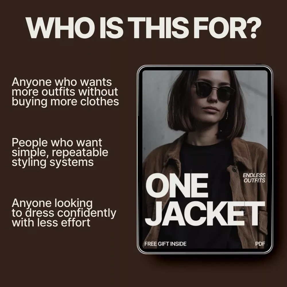 One Jacket Endless Outfits – A Versatile Style Guide Showing How to Style One Jacket Different Ways for Everyday, Work & More
