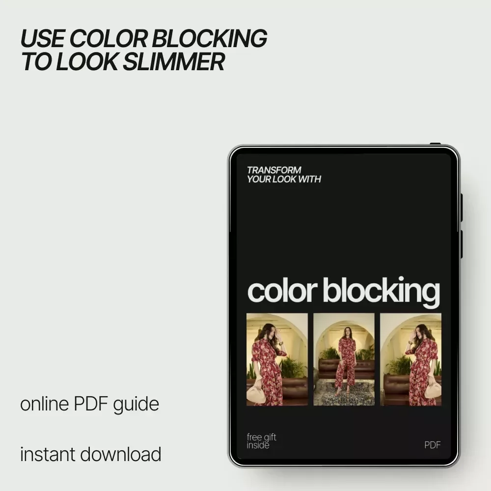 Transform Your Look with Color Blocking | Style eBook Guide on how to look slimmer with color blocking