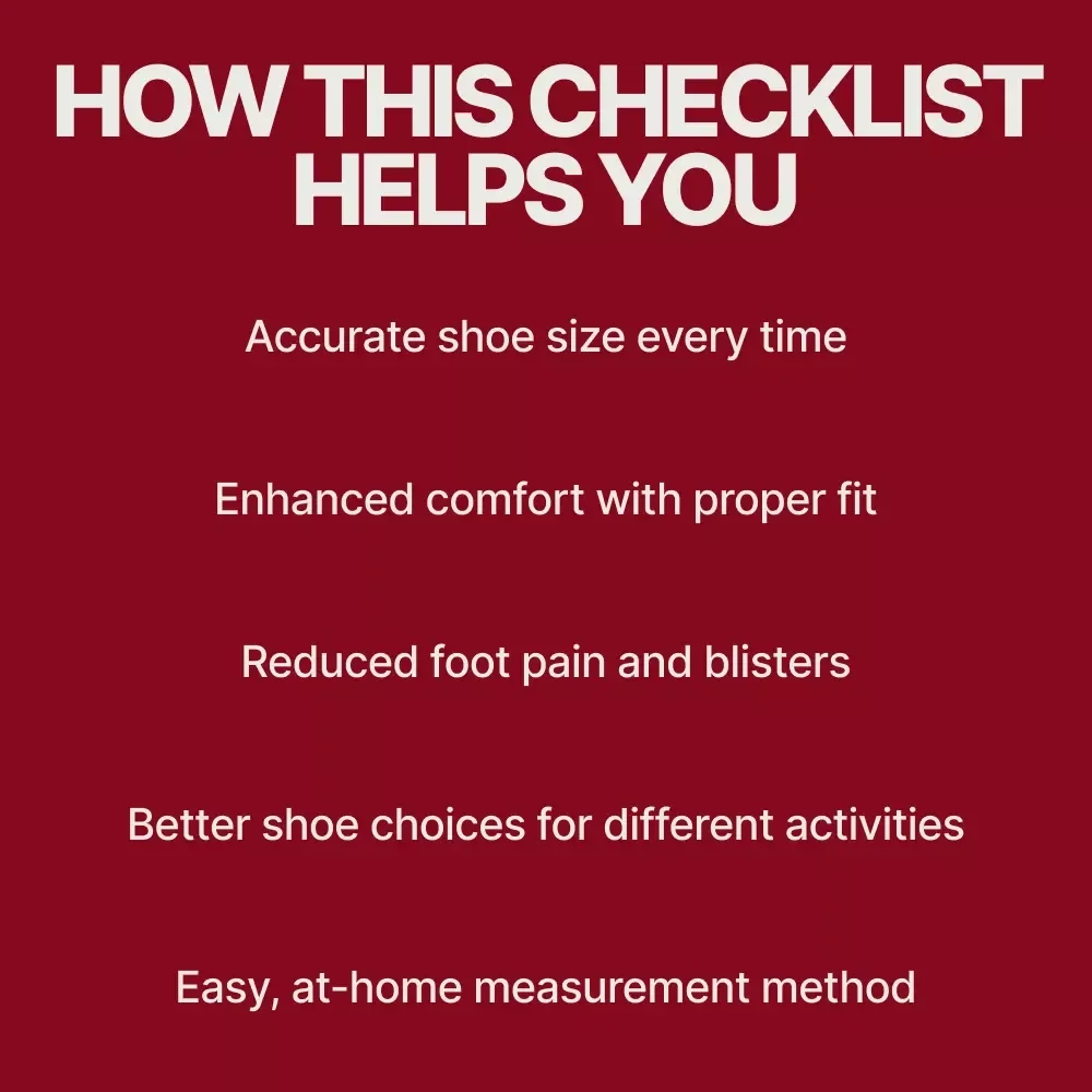 How to Pick the Right Shoe Size: A Step-by-Step Checklist for Perfect Fit