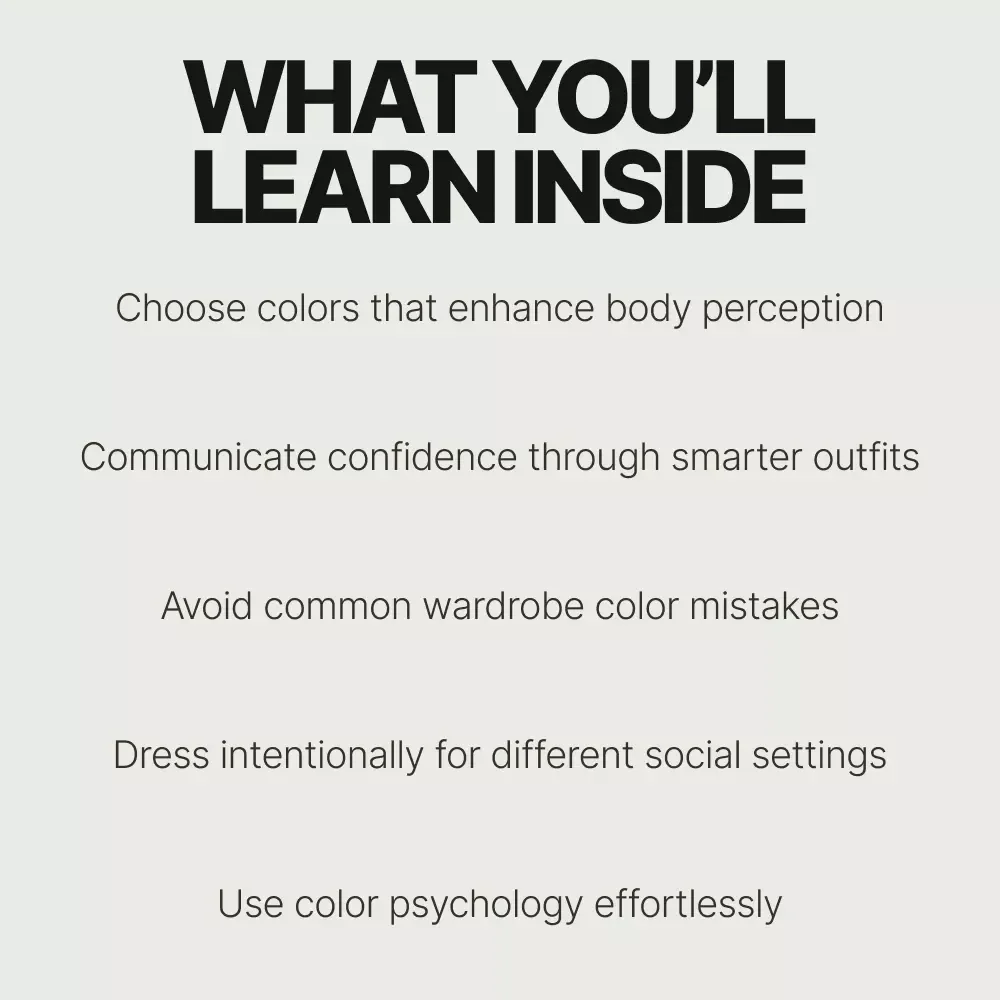 How Color Shapes Perception in Fashion | Fashion Psychology eBook Guide on How Color Affects Perception in Fashion, Style & Image Building