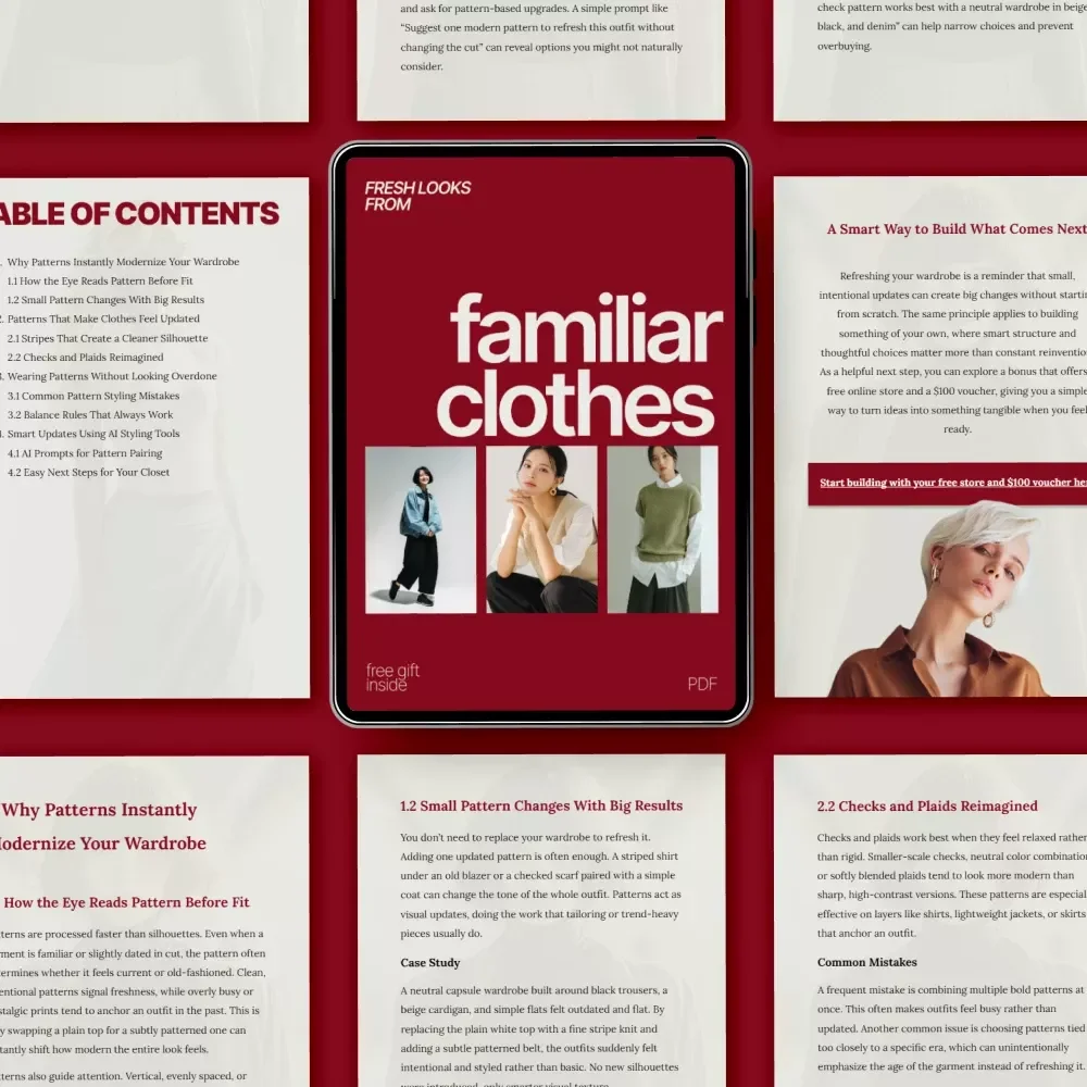 Fresh Looks From Familiar Clothes – Style Guide on what outfit patterns make old clothes look updated | Modern Pattern Dressing Made Easy