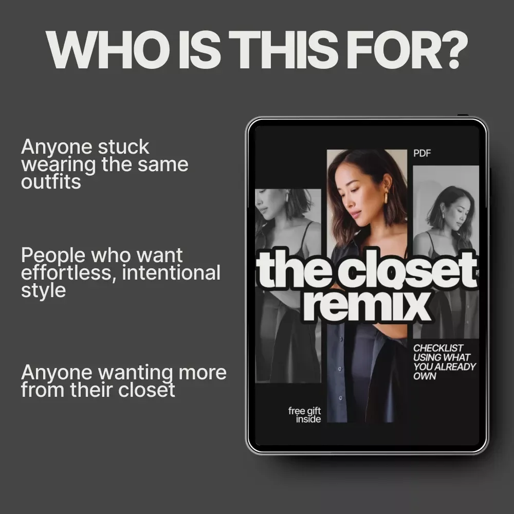 The Closet Remix Checklist Using What You Already Own – Digital Wardrobe Guide, Outfit Ideas, Closet Reset, Style Checklist Download