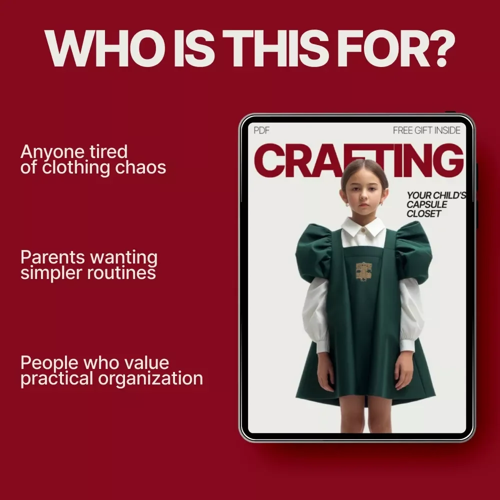 Crafting Your Child’s Capsule Closet – A Practical eBook Guide on how to make kid’s capsule wardrobe for Stress-Free Dressing