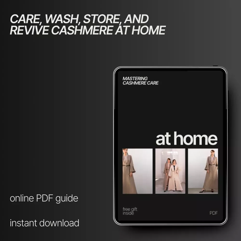 Mastering Cashmere Care at Home – A Complete Guide on how to care for cashmere at home | Digital Download