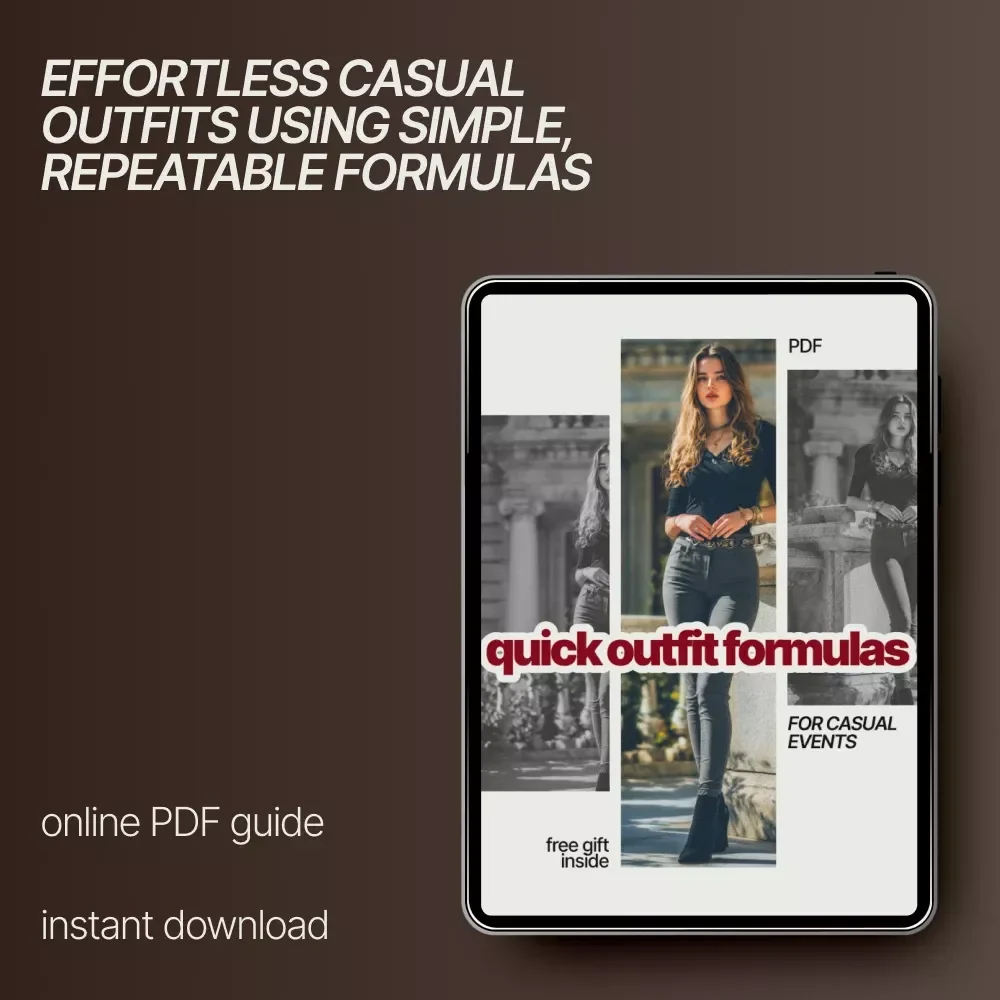 Quick Outfit Formulas for Casual Events – Easy Casual Style Guide, Effortless Everyday Outfits, Smart Wardrobe Planning Digital Download