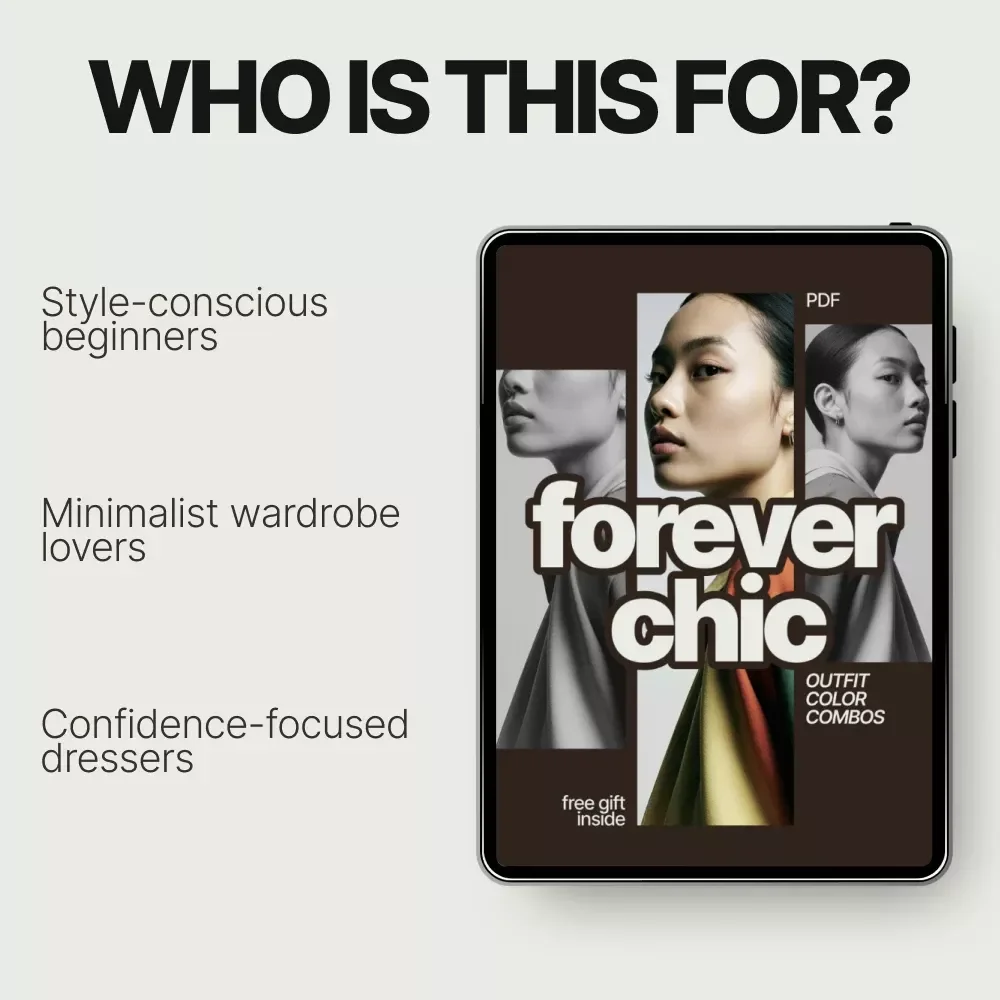 Forever Chic Outfit Color Combos Checklist | What Outfit Color Combos Are Timeless | Classic Style Digital Download