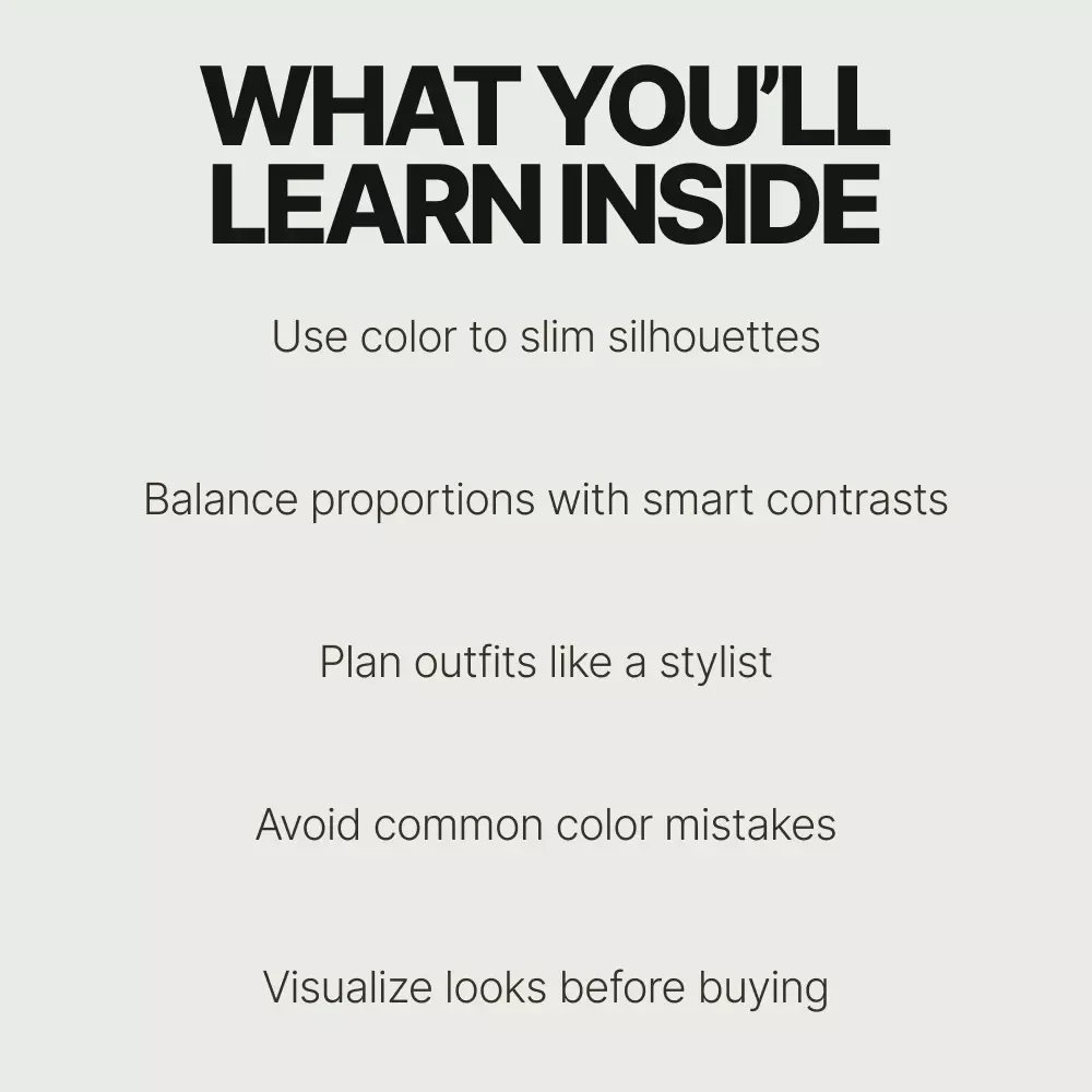 Transform Your Look with Color Blocking | Style eBook Guide on how to look slimmer with color blocking