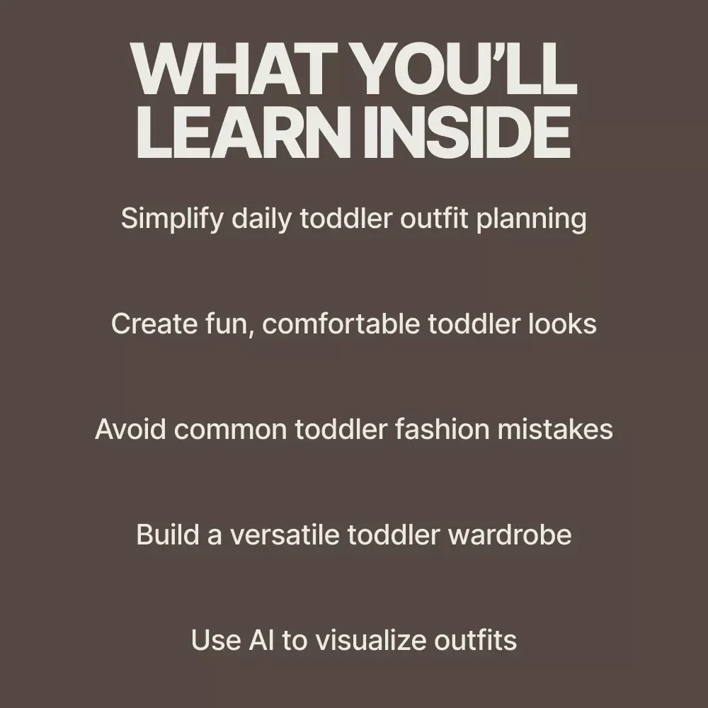 Fun Style Ideas for Toddlers – Toddler Fashion Guide eBook, Creative Outfit Planning for Parents, Digital Download