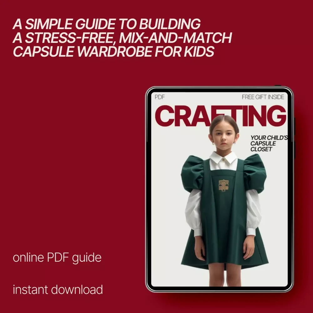 Crafting Your Child’s Capsule Closet – A Practical eBook Guide on how to make kid’s capsule wardrobe for Stress-Free Dressing