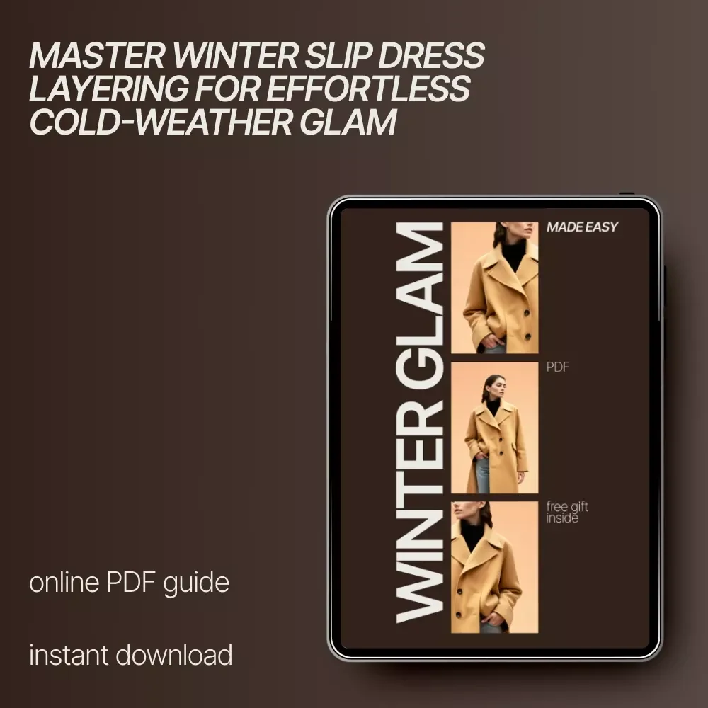 Winter Glam Made Easy | How to Wear a Slip Dress in Winter Guide | Layering, Styling & Cold-Weather Outfit Formula