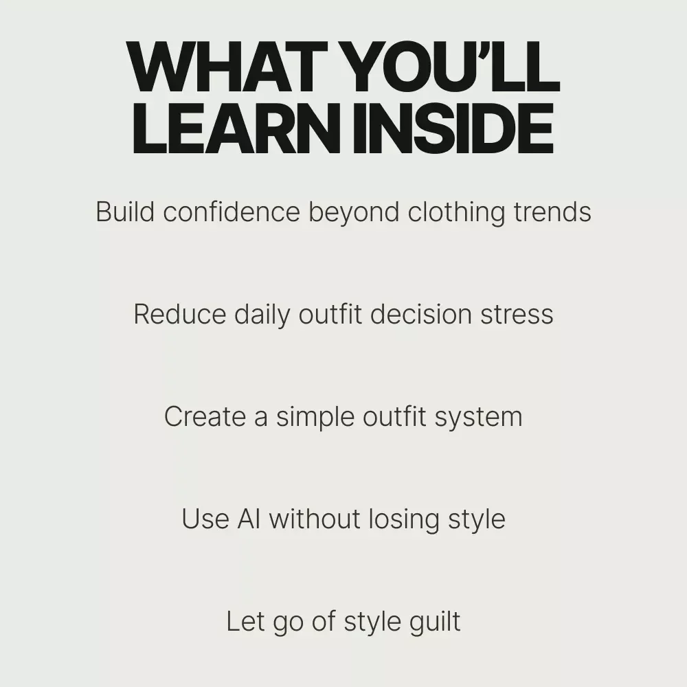 Outfit Ease – A Confidence-First Style Guide for How to Feel Good About Outfit Choices Every Day | Digital eBook Download