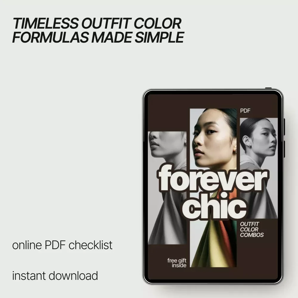 Forever Chic Outfit Color Combos Checklist | What Outfit Color Combos Are Timeless | Classic Style Digital Download