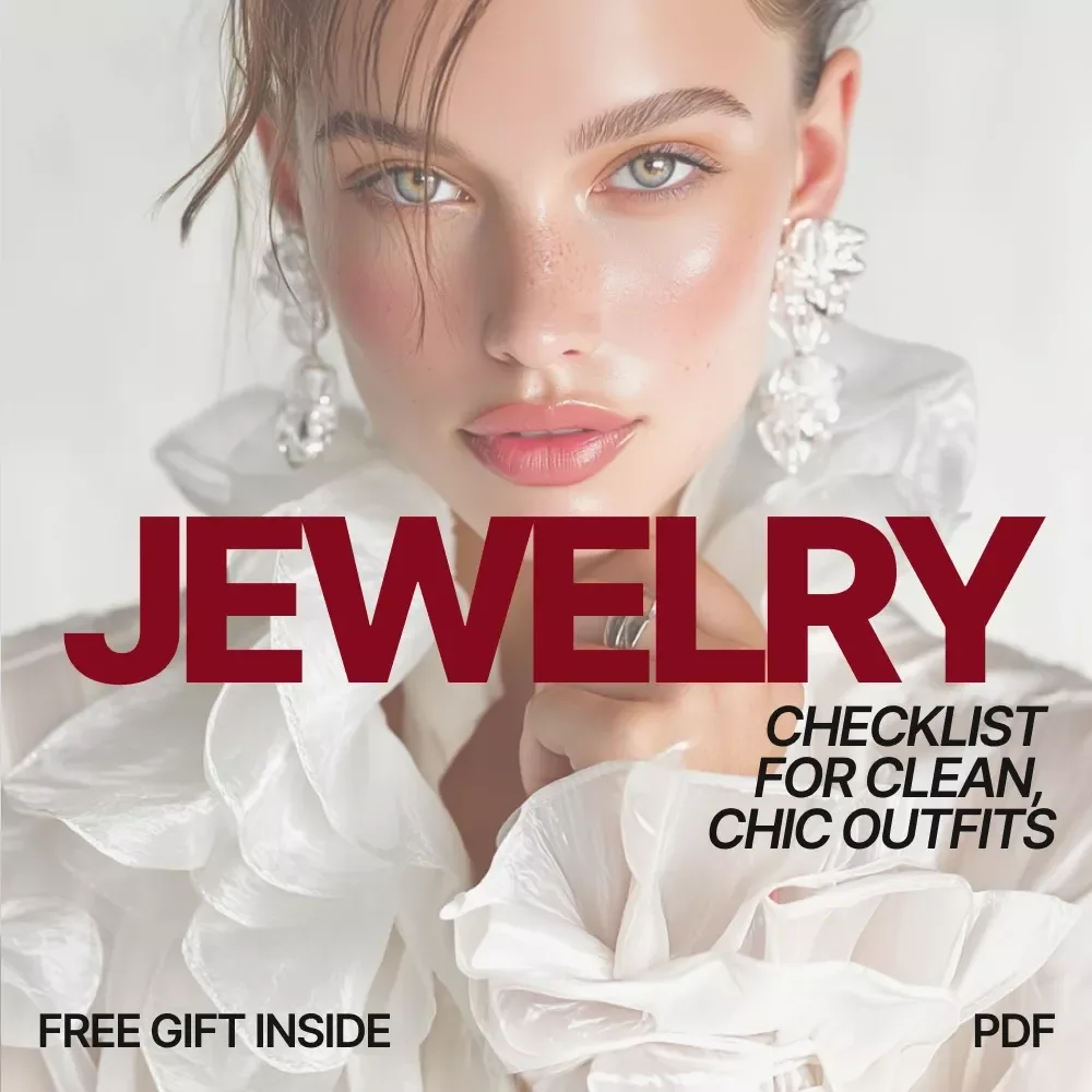 Jewelry Checklist for Clean, Chic Outfits – Minimal Jewelry Guide | What Jewelry Goes With Minimal Outfits | Effortless Everyday Style Digital Checklist