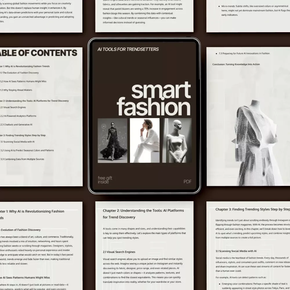 Smart Fashion: AI Tools for Trendsetters | Ebook Guide on How to Find Trending Styles with AI Tools for Designers & Creators
