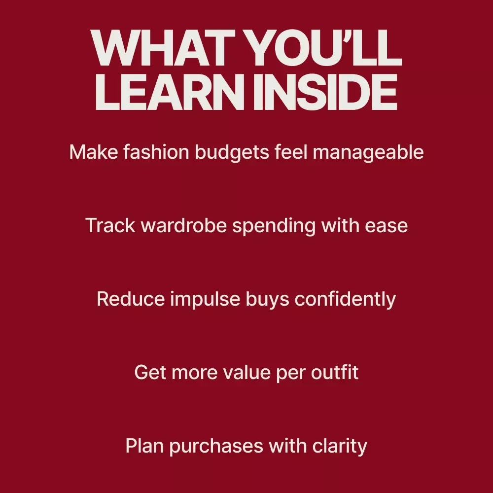 Smart Fashion Spending: Track Your Style Without Stress | eBook Guide on How to Track Spending on Clothes and Accessories