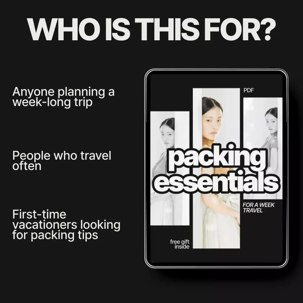 Packing Essentials for a Week Travel: Ultimate eBook Guide on What to Pack for a Week