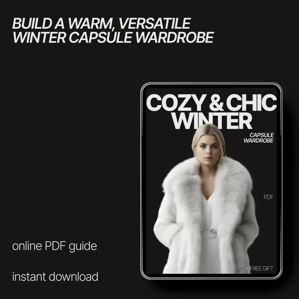 Cozy & Chic Winter Capsule Wardrobe | Winter Capsule Wardrobe eBook Guide | What Pieces Make a Winter Capsule Wardrobe | Minimalist Cold Weather Style
