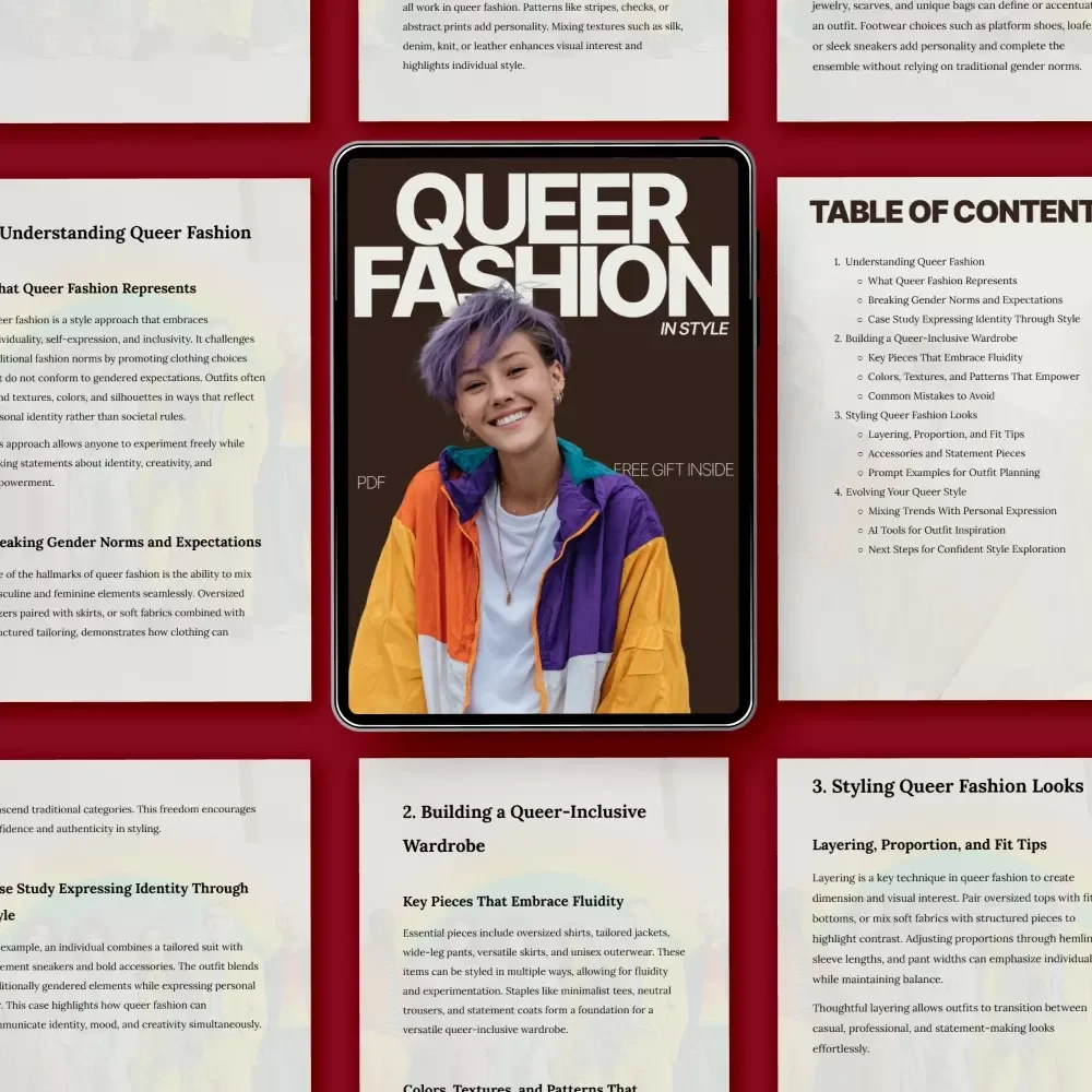 Queer Fashion in Style: A Guide to Embracing Fluidity, Breaking Norms, and Building Your Queer-Inclusive Wardrobe