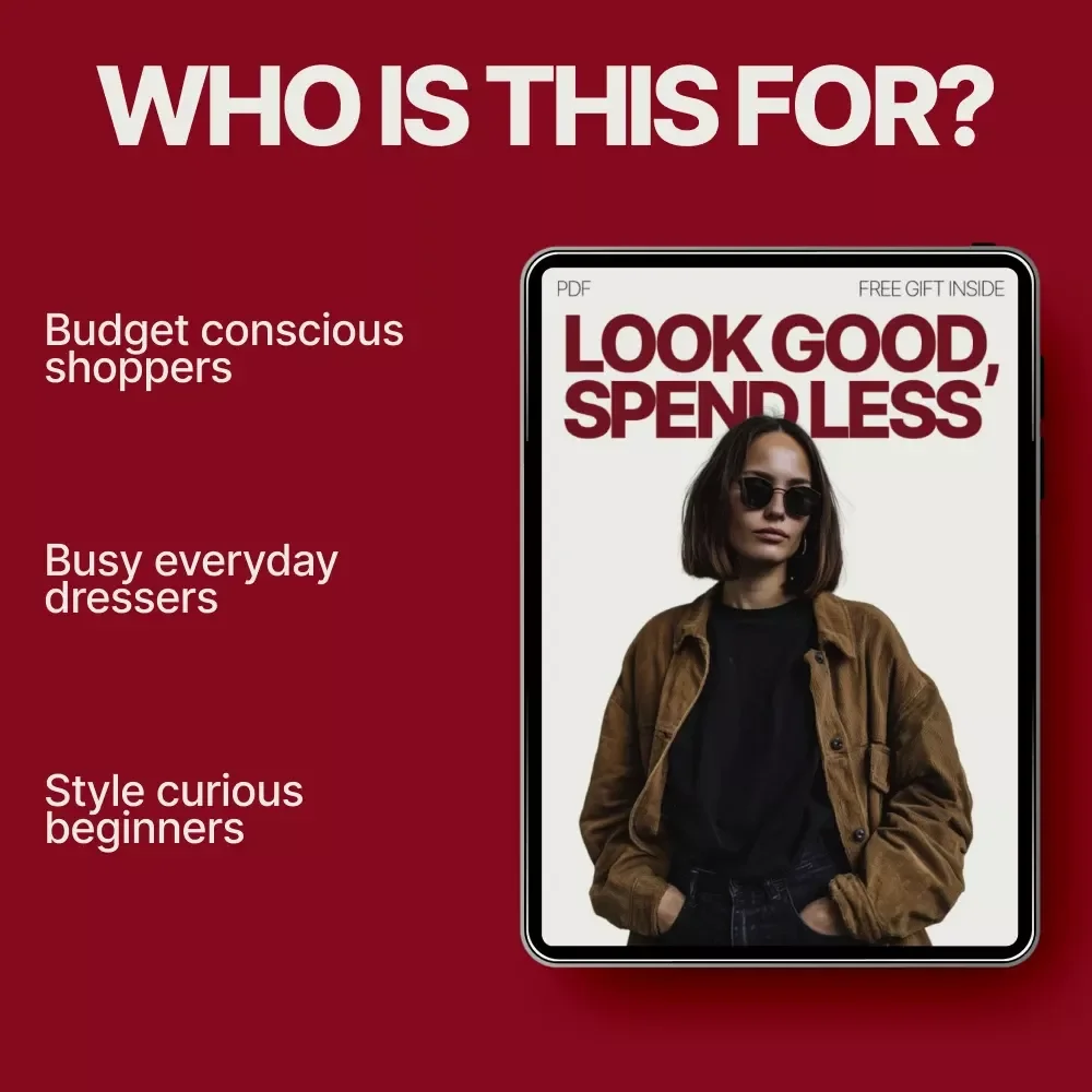 Look Good, Spend Less – Affordable Fashion Tips eBook for Budget Style, Smart Shopping & Chic Wardrobe Building