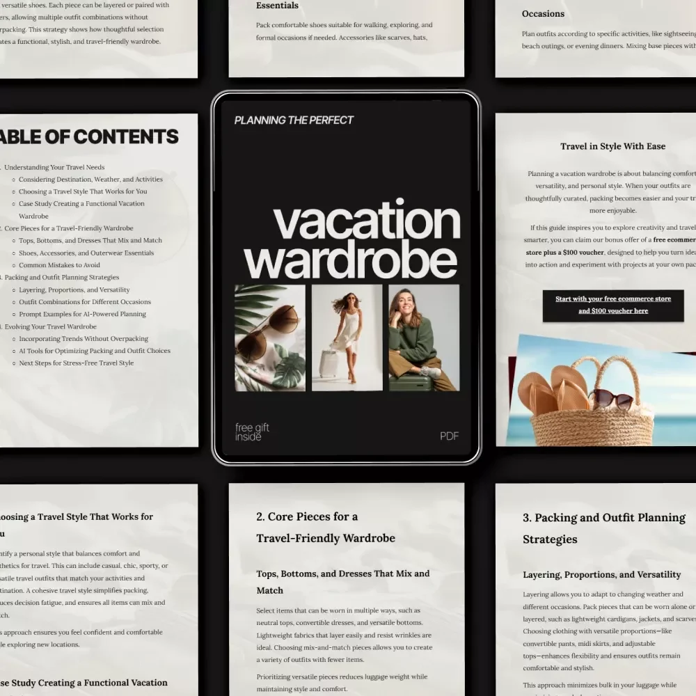 Planning the Perfect Vacation Wardrobe: The Ultimate Guide to Packing, Outfits & Travel Style